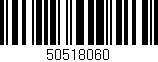 Código de barras (EAN, GTIN, SKU, ISBN): '50518060'