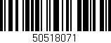 Código de barras (EAN, GTIN, SKU, ISBN): '50518071'