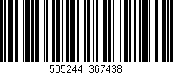 Código de barras (EAN, GTIN, SKU, ISBN): '5052441367438'