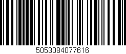 Código de barras (EAN, GTIN, SKU, ISBN): '5053084077616'
