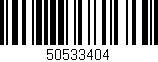Código de barras (EAN, GTIN, SKU, ISBN): '50533404'