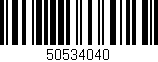 Código de barras (EAN, GTIN, SKU, ISBN): '50534040'
