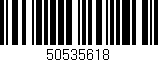 Código de barras (EAN, GTIN, SKU, ISBN): '50535618'