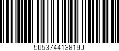 Código de barras (EAN, GTIN, SKU, ISBN): '5053744138190'