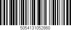 Código de barras (EAN, GTIN, SKU, ISBN): '5054131052860'