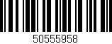 Código de barras (EAN, GTIN, SKU, ISBN): '50555958'
