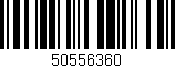 Código de barras (EAN, GTIN, SKU, ISBN): '50556360'