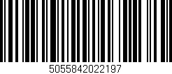 Código de barras (EAN, GTIN, SKU, ISBN): '5055842022197'