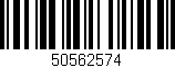 Código de barras (EAN, GTIN, SKU, ISBN): '50562574'
