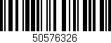 Código de barras (EAN, GTIN, SKU, ISBN): '50576326'