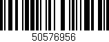 Código de barras (EAN, GTIN, SKU, ISBN): '50576956'