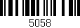 Código de barras (EAN, GTIN, SKU, ISBN): '5058'