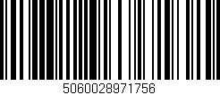 Código de barras (EAN, GTIN, SKU, ISBN): '5060028971756'