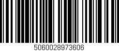 Código de barras (EAN, GTIN, SKU, ISBN): '5060028973606'