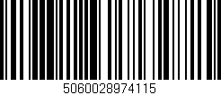 Código de barras (EAN, GTIN, SKU, ISBN): '5060028974115'