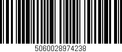 Código de barras (EAN, GTIN, SKU, ISBN): '5060028974238'