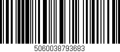 Código de barras (EAN, GTIN, SKU, ISBN): '5060038793683'