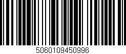 Código de barras (EAN, GTIN, SKU, ISBN): '5060109450996'
