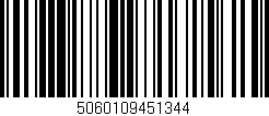 Código de barras (EAN, GTIN, SKU, ISBN): '5060109451344'
