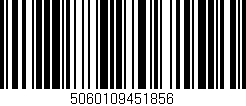 Código de barras (EAN, GTIN, SKU, ISBN): '5060109451856'