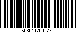 Código de barras (EAN, GTIN, SKU, ISBN): '5060117080772'