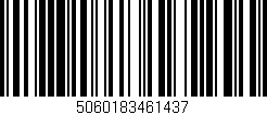 Código de barras (EAN, GTIN, SKU, ISBN): '5060183461437'