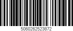 Código de barras (EAN, GTIN, SKU, ISBN): '5060262523872'