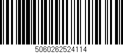 Código de barras (EAN, GTIN, SKU, ISBN): '5060262524114'