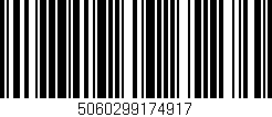 Código de barras (EAN, GTIN, SKU, ISBN): '5060299174917'