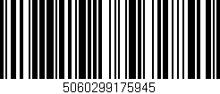 Código de barras (EAN, GTIN, SKU, ISBN): '5060299175945'