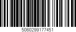 Código de barras (EAN, GTIN, SKU, ISBN): '5060299177451'