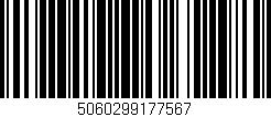Código de barras (EAN, GTIN, SKU, ISBN): '5060299177567'