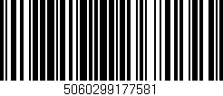 Código de barras (EAN, GTIN, SKU, ISBN): '5060299177581'