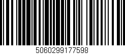 Código de barras (EAN, GTIN, SKU, ISBN): '5060299177598'