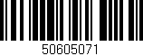 Código de barras (EAN, GTIN, SKU, ISBN): '50605071'
