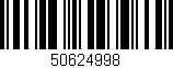Código de barras (EAN, GTIN, SKU, ISBN): '50624998'