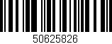 Código de barras (EAN, GTIN, SKU, ISBN): '50625826'