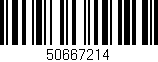 Código de barras (EAN, GTIN, SKU, ISBN): '50667214'