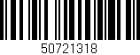 Código de barras (EAN, GTIN, SKU, ISBN): '50721318'
