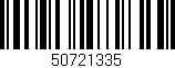Código de barras (EAN, GTIN, SKU, ISBN): '50721335'