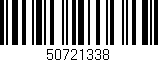 Código de barras (EAN, GTIN, SKU, ISBN): '50721338'