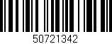 Código de barras (EAN, GTIN, SKU, ISBN): '50721342'
