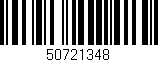Código de barras (EAN, GTIN, SKU, ISBN): '50721348'