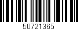 Código de barras (EAN, GTIN, SKU, ISBN): '50721365'