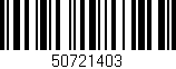 Código de barras (EAN, GTIN, SKU, ISBN): '50721403'