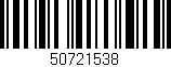 Código de barras (EAN, GTIN, SKU, ISBN): '50721538'
