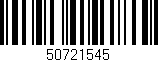 Código de barras (EAN, GTIN, SKU, ISBN): '50721545'