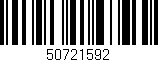 Código de barras (EAN, GTIN, SKU, ISBN): '50721592'