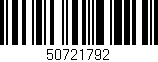 Código de barras (EAN, GTIN, SKU, ISBN): '50721792'