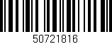 Código de barras (EAN, GTIN, SKU, ISBN): '50721816'